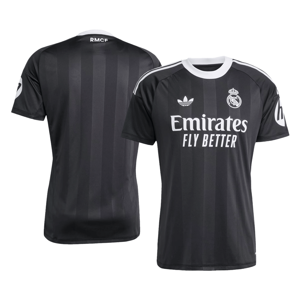 Real Madrid Gardien Maillot 2025/26 Noir Grande Taille