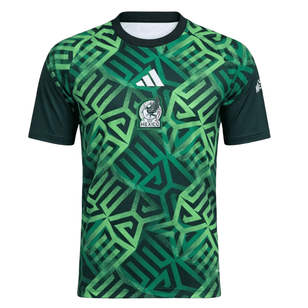 Mexique Pre-Match Maillot - Coupe du Monde 2026 Vert Grande Taille