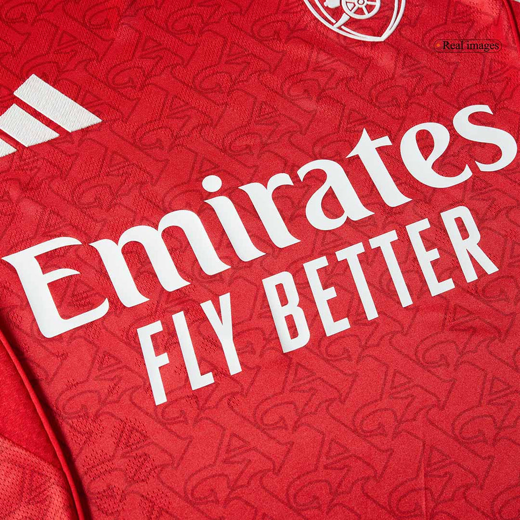 SALIBA #2 Arsenal Domicile Maillot 2025/26 Rouge Authentique