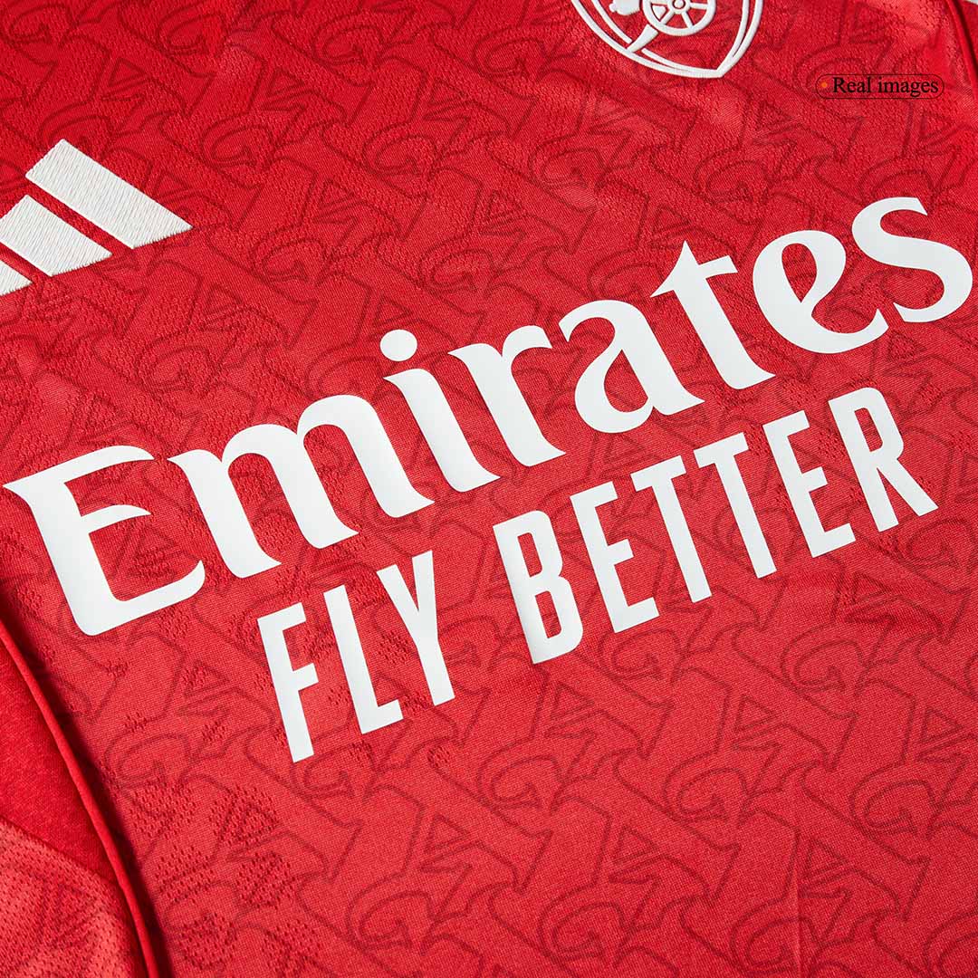 SALIBA #2 Arsenal Domicile Maillot 2025/26 Rouge Authentique