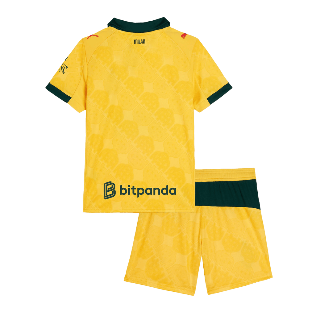 AC Milan Third Maillot Kit 2025/26 Junior Jaune