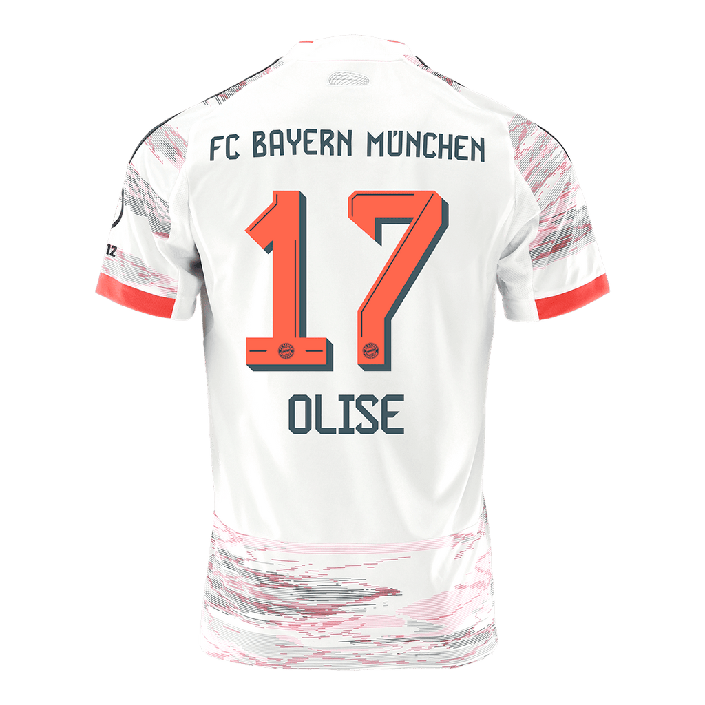 OLISE #17 Munich Extérieur Maillot 2025/26 Blanc