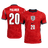 PALMER #20 Angleterre Extérieur Maillot - Coupe du Monde 2026 Rouge Joueur