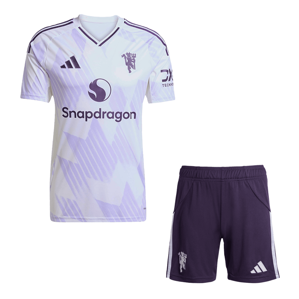 Manchester United Extérieur Maillot Kit 2025/26 Blanc