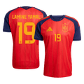 LAMINE YAMAL #19 Espagne Domicile Maillot - Coupe du Monde 2026 Rouge - Super