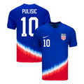 PULISIC #10 États-Unis Extérieur Maillot 2024 Bleu