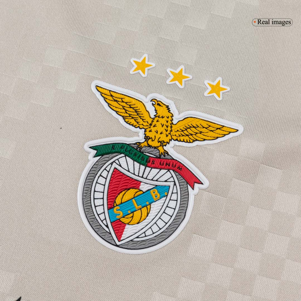 Lisbonne Extérieur Maillot Kit 2025/26 Junior Beige