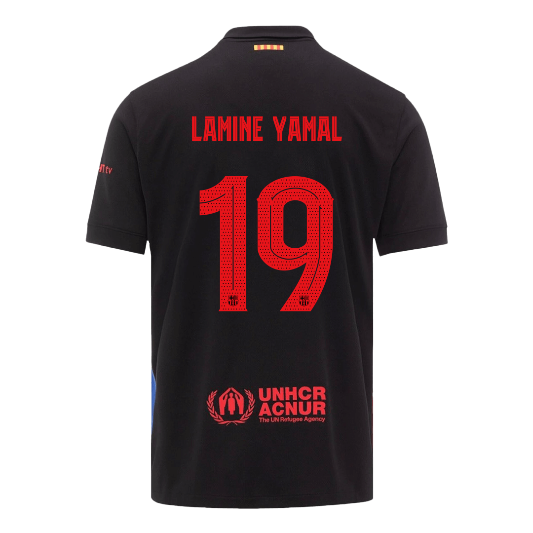 LAMINE YAMAL #19 Barcelone Extérieur Maillot 2024/25 - UCL