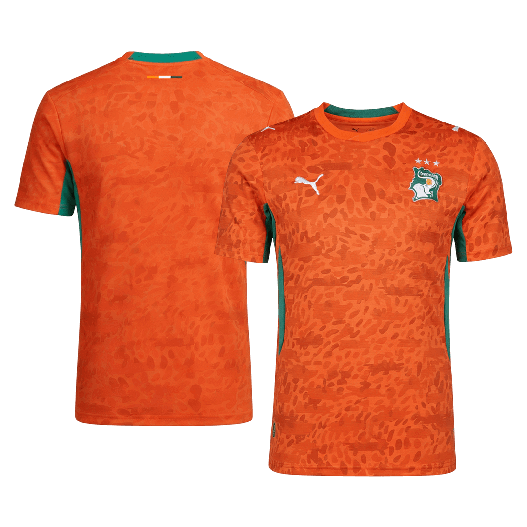 Côte d'Ivoire Domicile Maillot - Coupe du Monde 2026 Orange Grande Taille