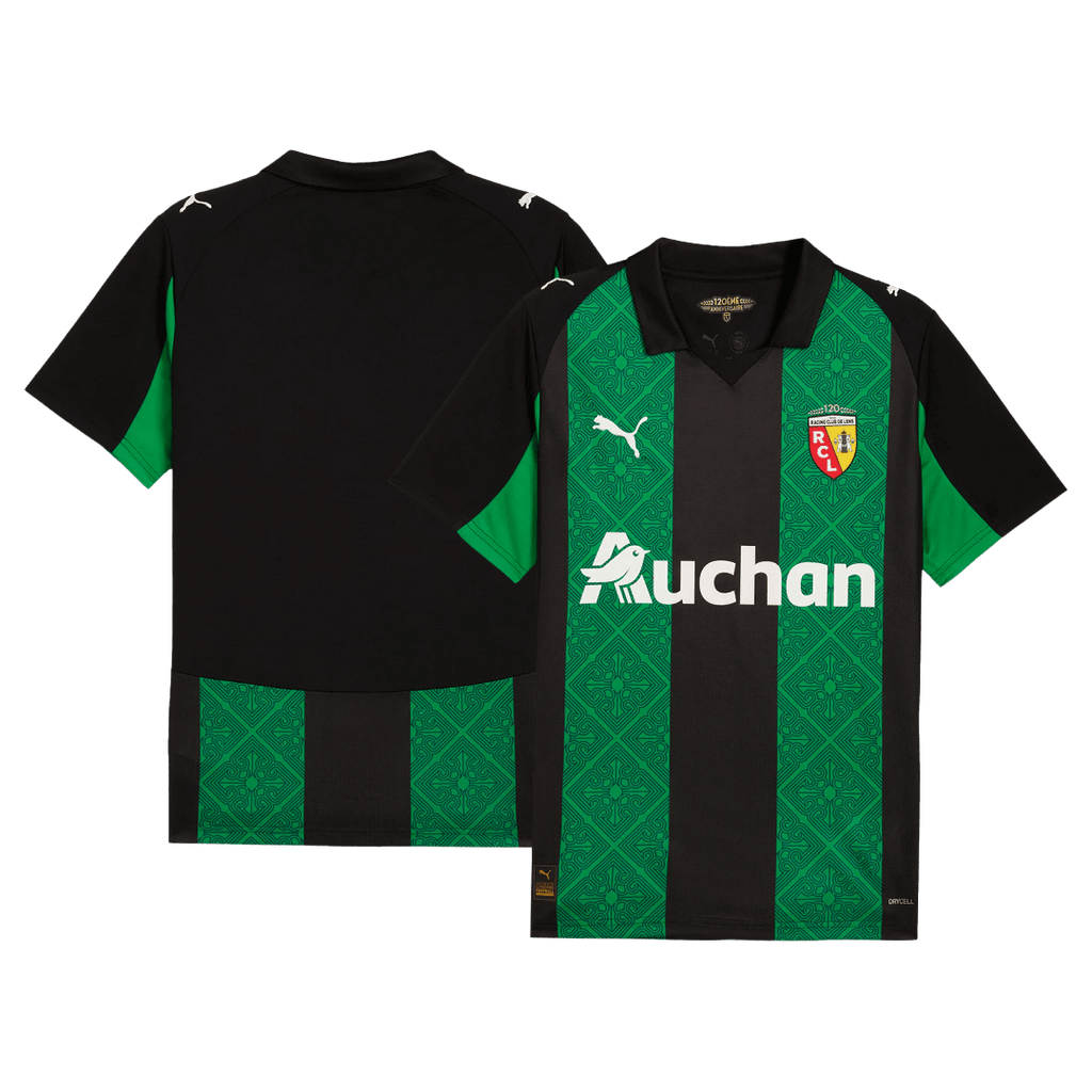 RC Lens Extérieur Maillot 2025/26 Green&Black