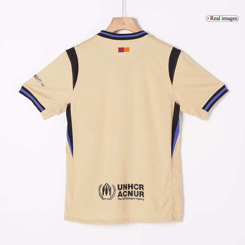 LEWANDOWSKI #9 Barcelone Extérieur Maillot 2025/26 Jaune - UCL