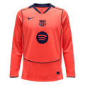 Barcelone Maillot Manches Longues 2025/26 Orange Grande Taille
