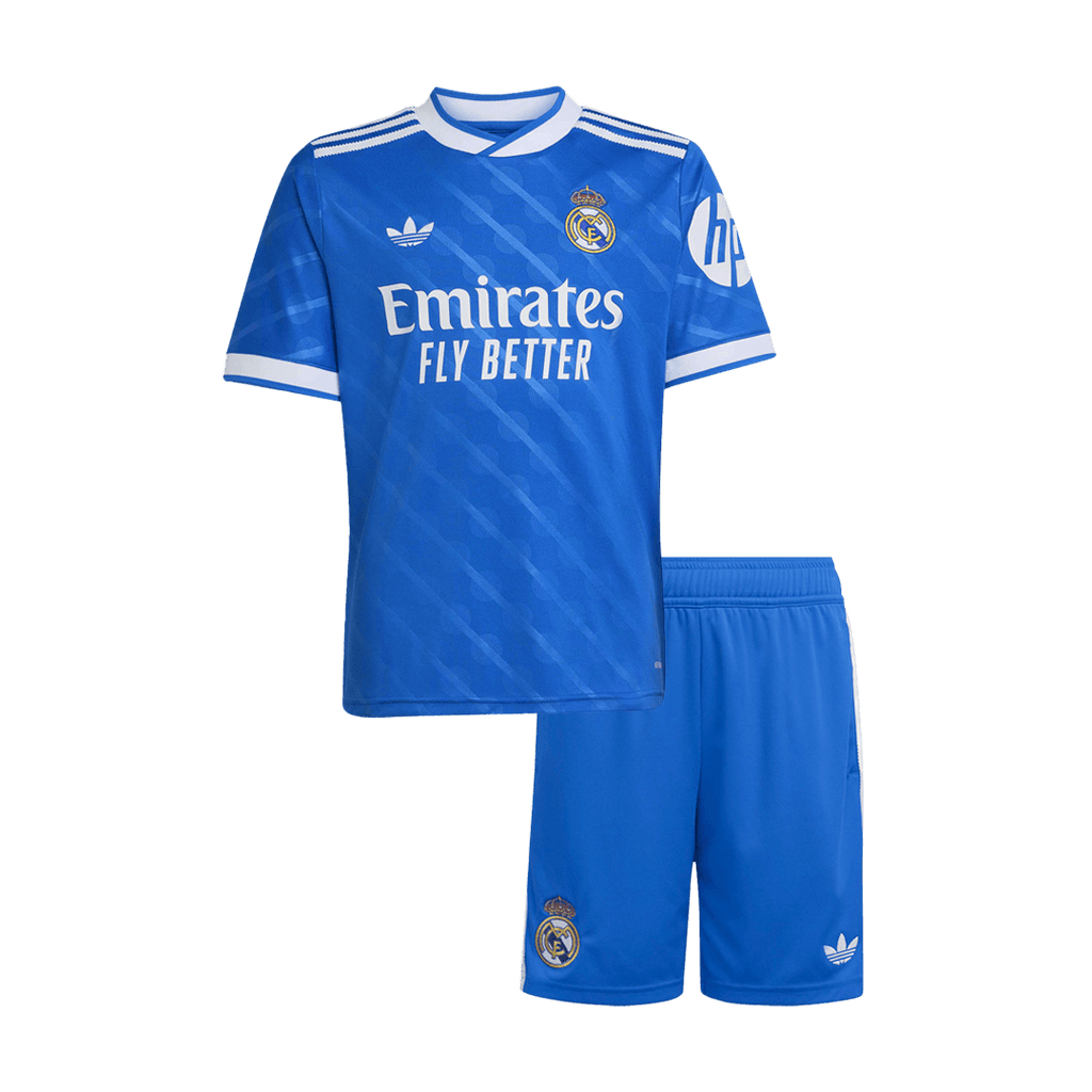 Real Madrid Third Maillot Kit 2025/26 Junior Bleu