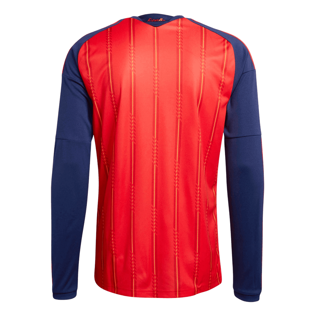 Espagne Domicile Maillot Manches Longues - Coupe du Monde 2026 Rouge Grande Taille