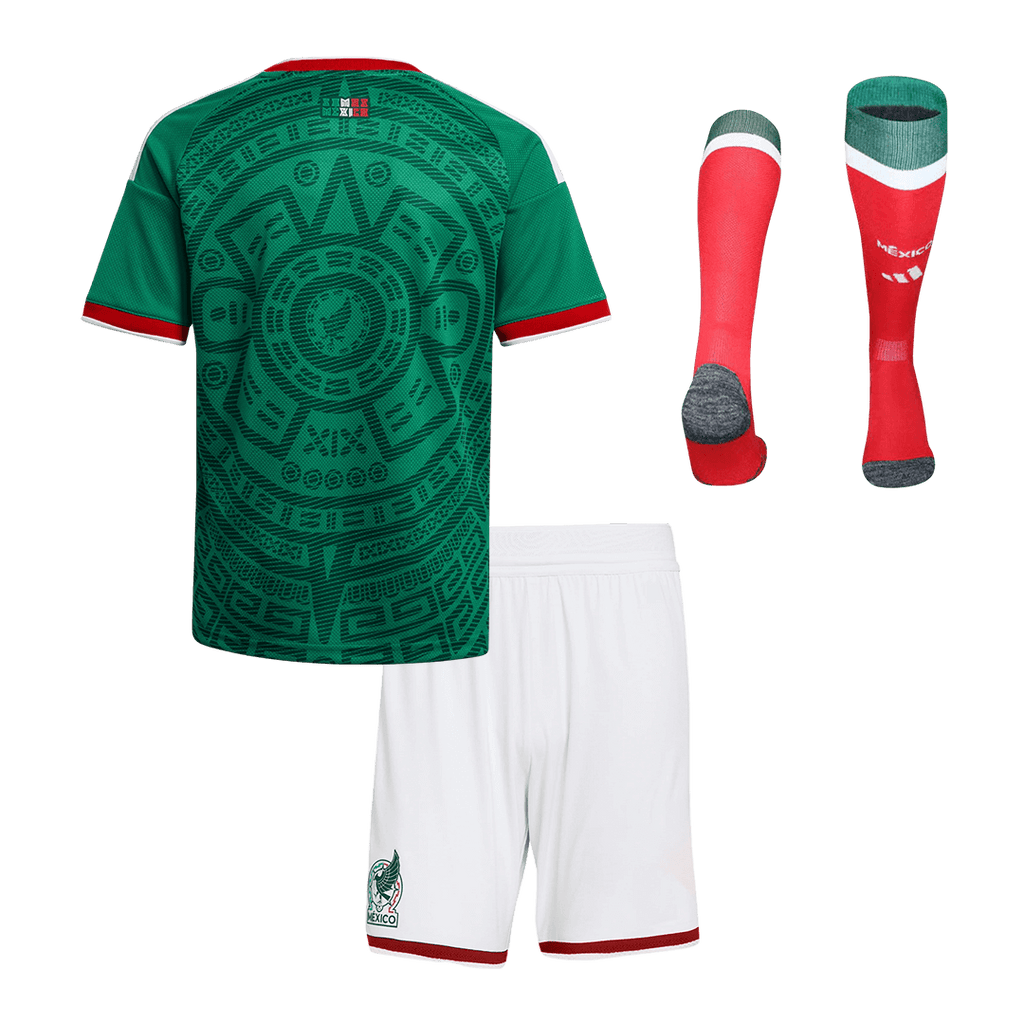 Vente Flash Mexique Domicile Maillot Kit 2025/26 Enfant Vert