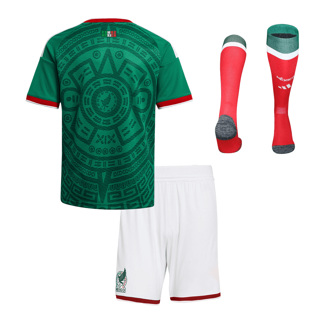 Vente Flash Mexique Domicile Maillot Kit 2025/26 Enfant Vert