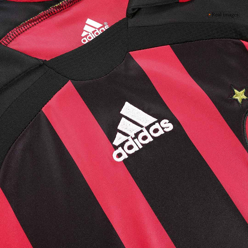 Retro KAKA' #22 Milan AC Domicile Maillot Manches Longues 2006/07