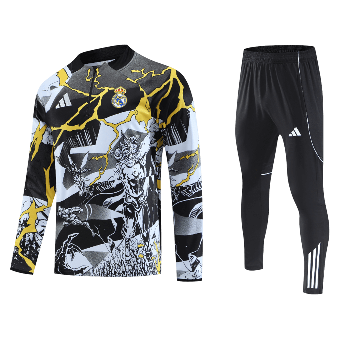Vente Flash Real Madrid Sweatshirt Kit 2025/26 Enfant Noir
