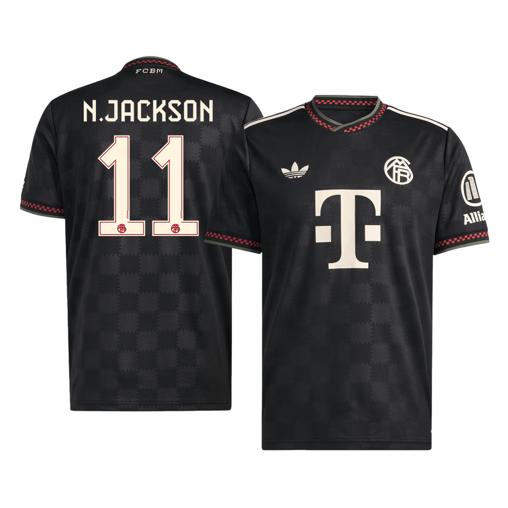 N.JACKSON #11 Munich Third Maillot 2025/26 Noir