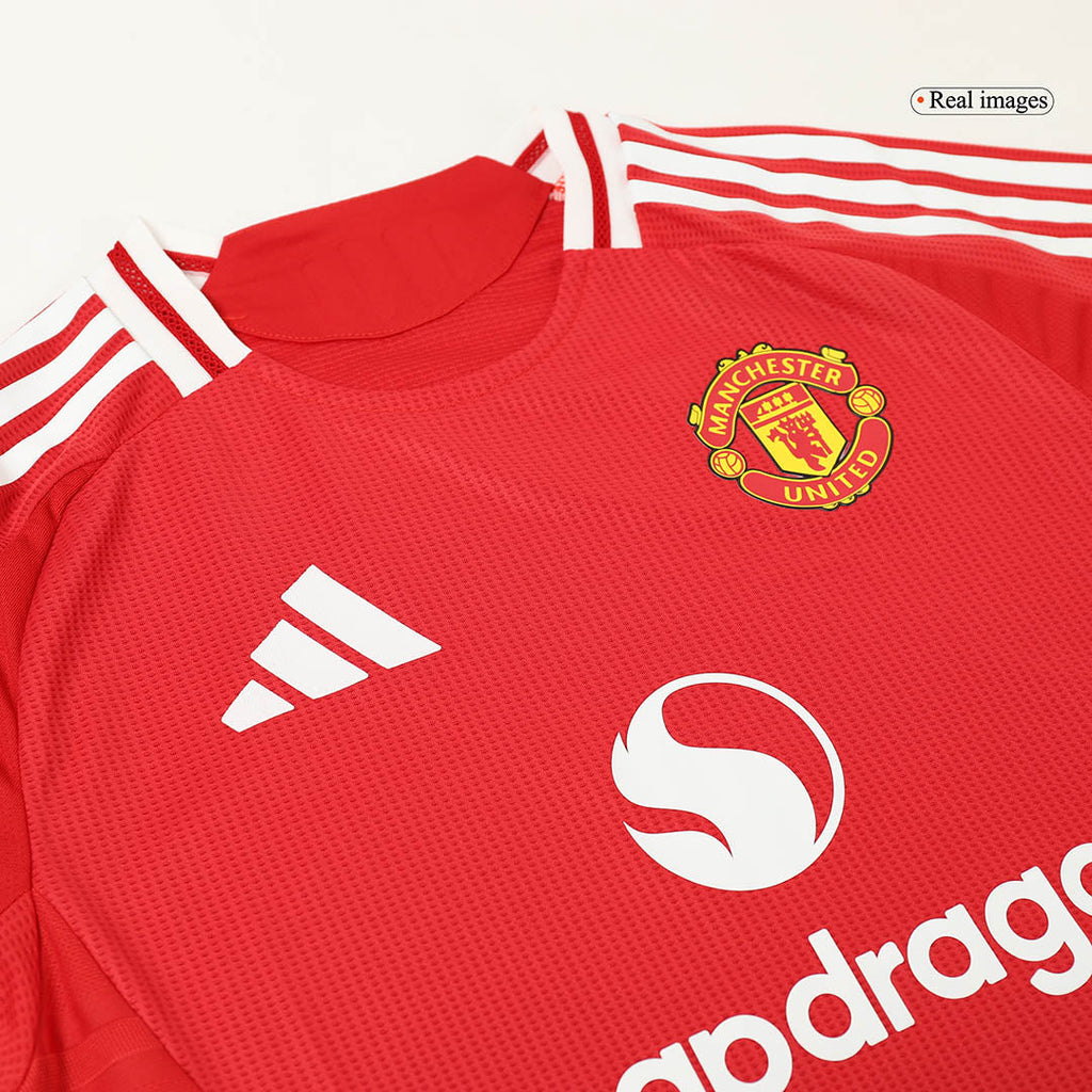 B.FERNANDES #8 Manchester United Domicile Maillot 2024/25 Authentique