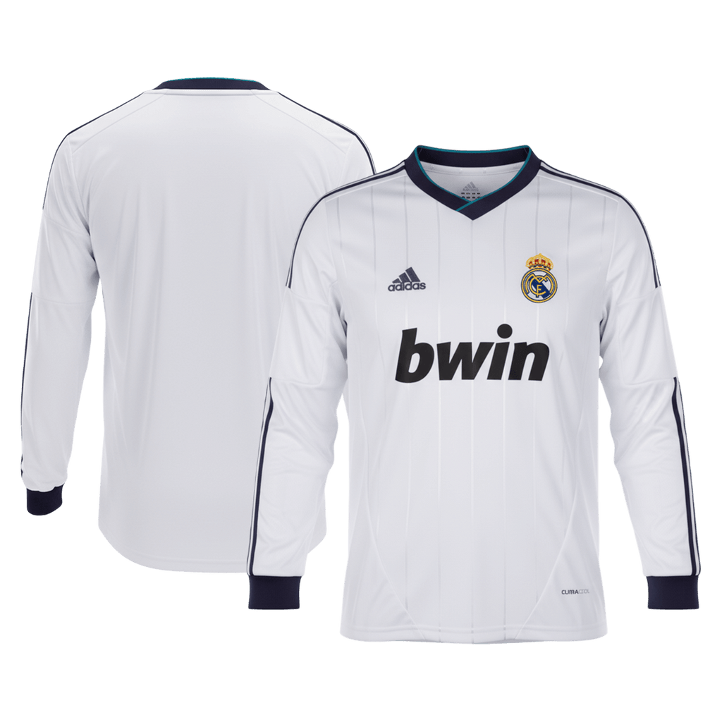 Retro Real Madrid Domicile Maillot Manches Longues 2012/13 Blanc