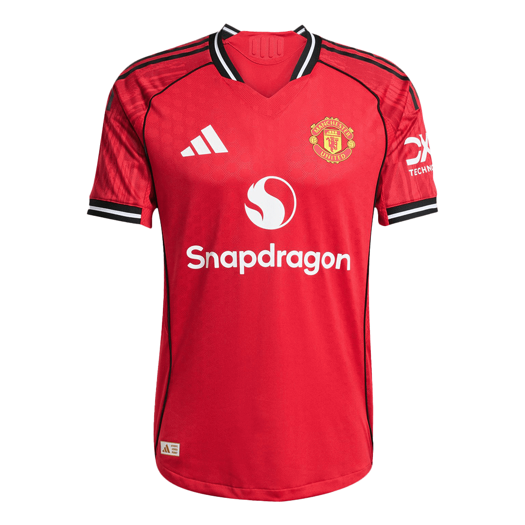 ŠEŠKO #30 Manchester United Domicile Maillot 2025/26 Rouge Authentique