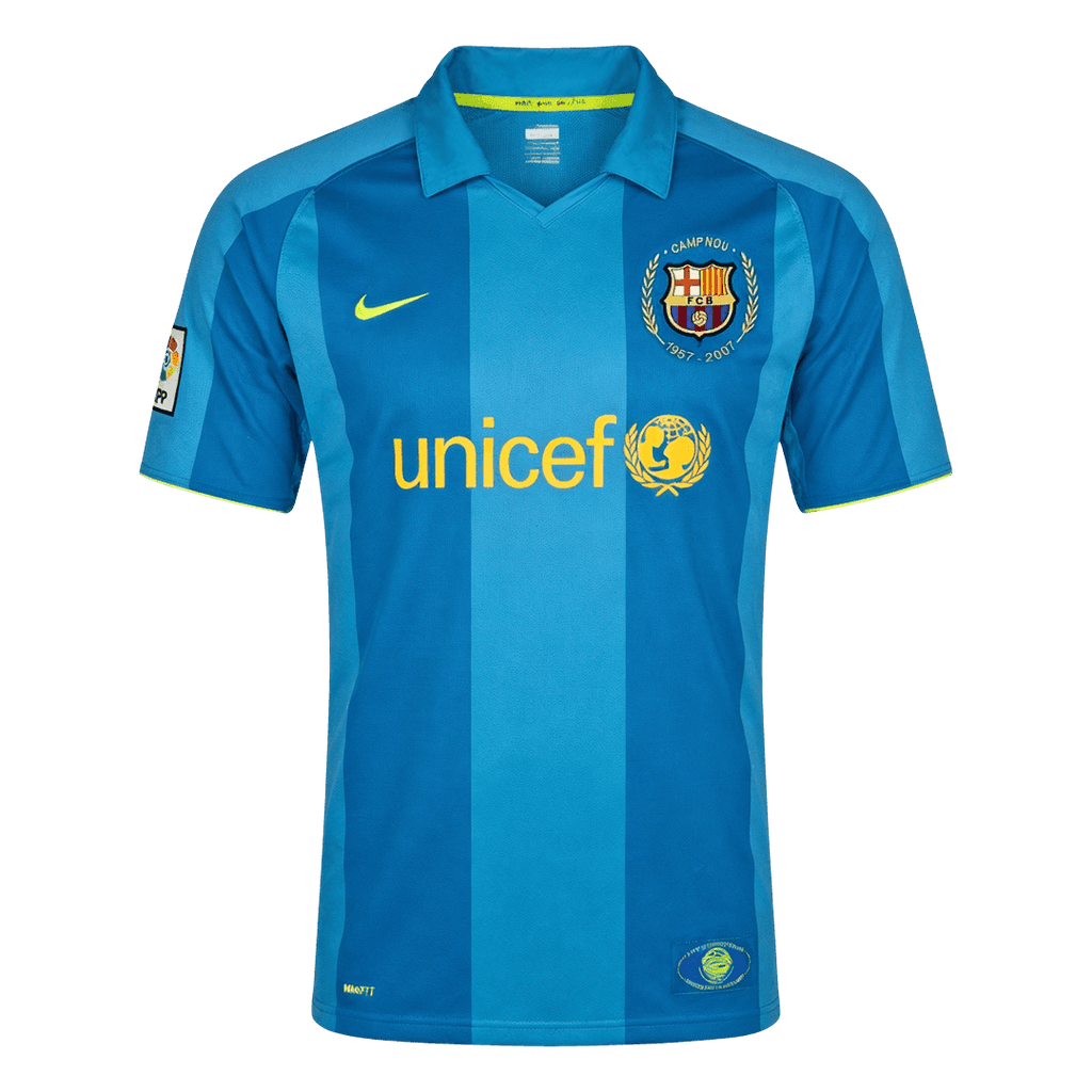 Retro Barcelone Extérieur Maillot 2007/08 Bleu