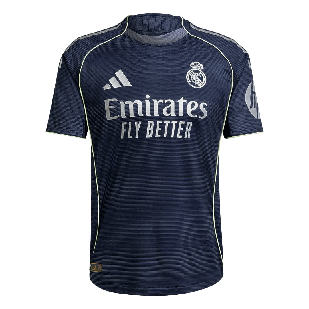 TCHOUAMENI #14 Real Madrid Extérieur Maillot 2025/26 Bleu marine Authentique
