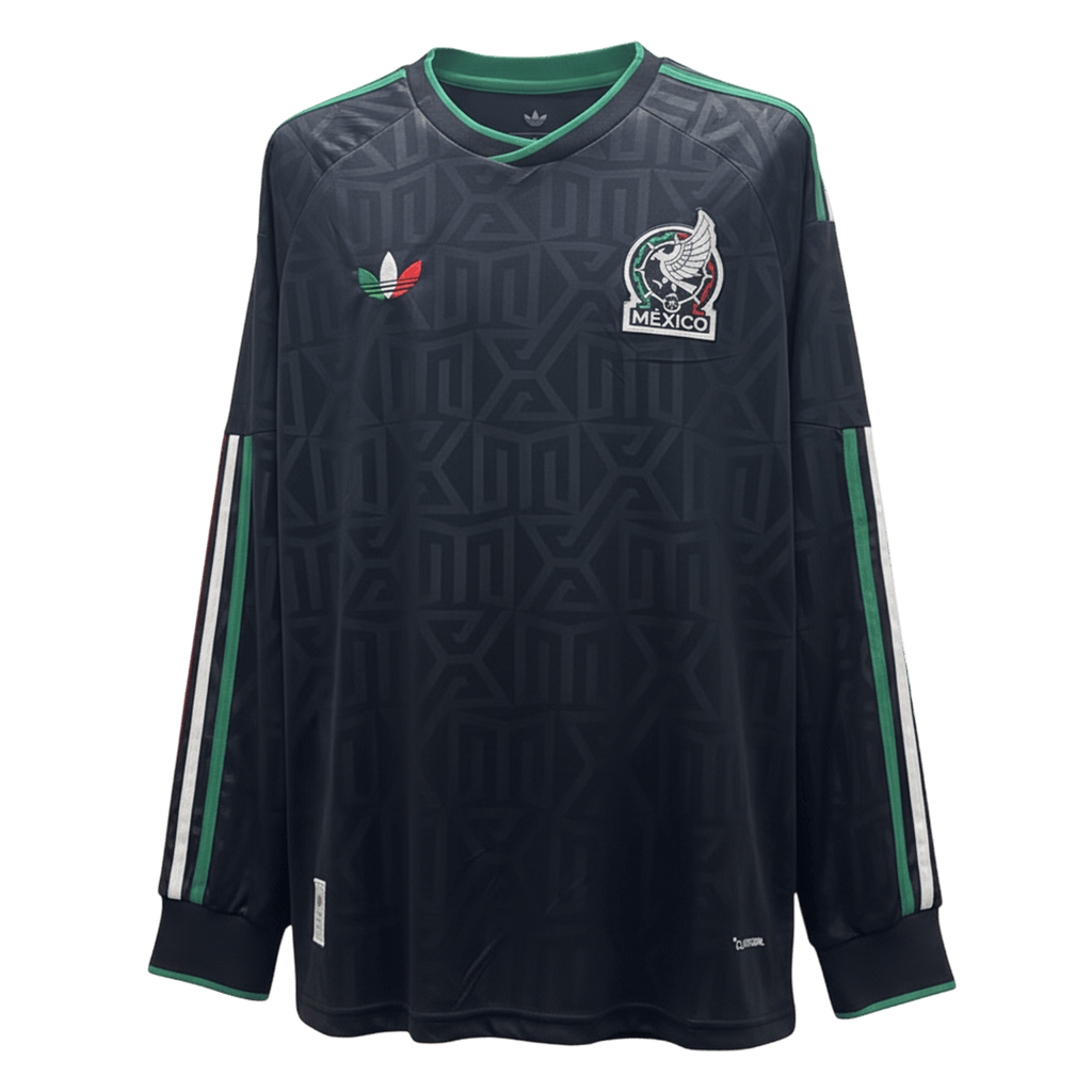 Mexique Maillot Manches Longues - Coupe du Monde 2026 Noir Grande Taille