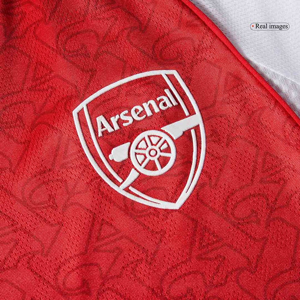 SALIBA #2 Arsenal Domicile Maillot 2025/26 Rouge Authentique