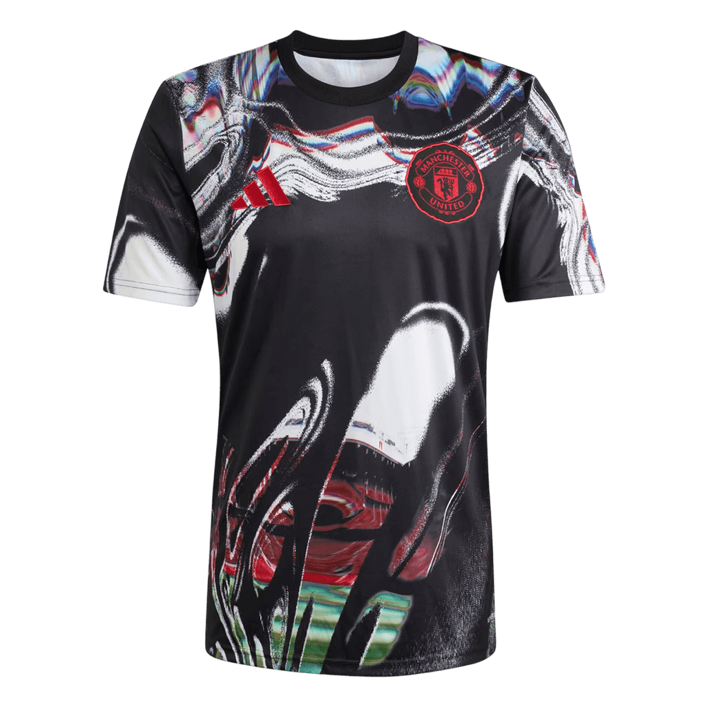 Manchester United Pre-Match Maillot 2025/26 Noir Grande Taille