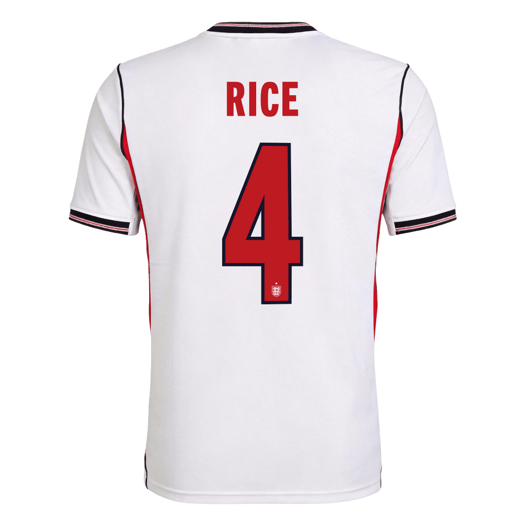 RICE #4 Angleterre Domicile Maillot - Coupe du Monde 2026 Blanc