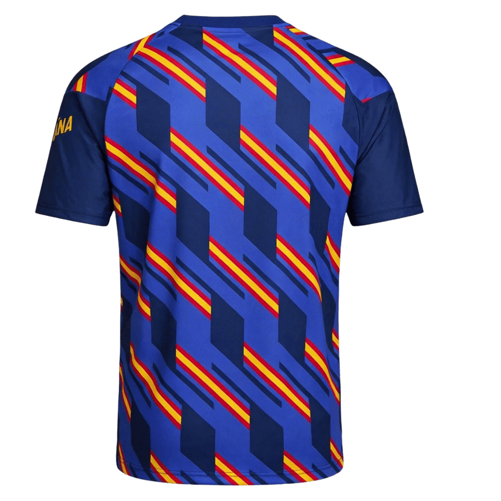 Espagne Pre-Match Maillot - Coupe du Monde 2026 Bleu marine Grande Taille