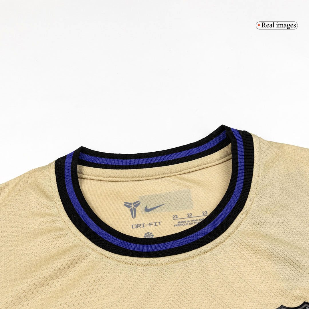Barcelone Extérieur Maillot Kit 2025/26 Junior Jaune&Noir