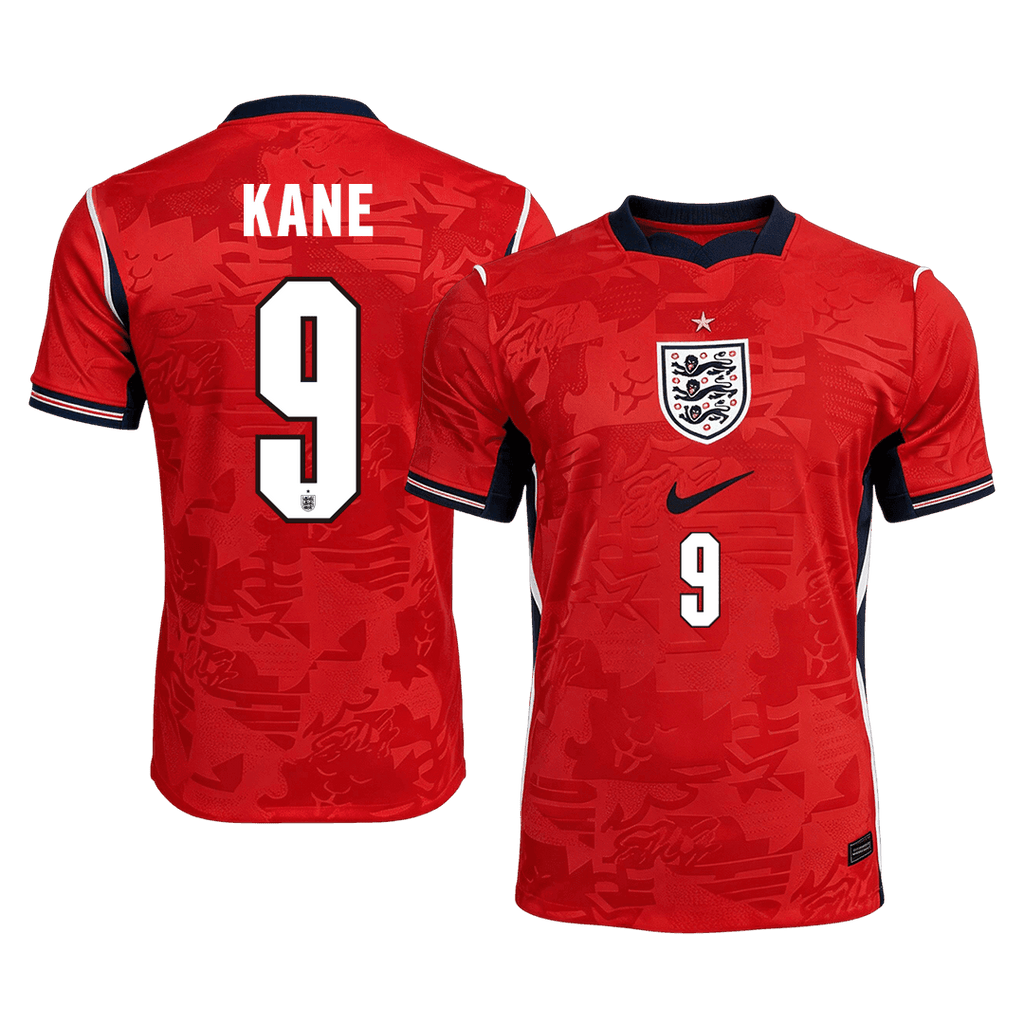 KANE #9 Angleterre Extérieur Maillot - Coupe du Monde 2026 Rouge Joueur
