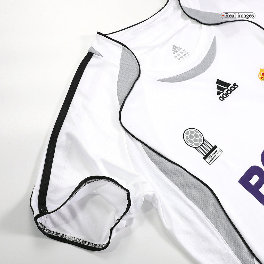 Retro Real Madrid Domicile Maillot 2006/07 Blanc