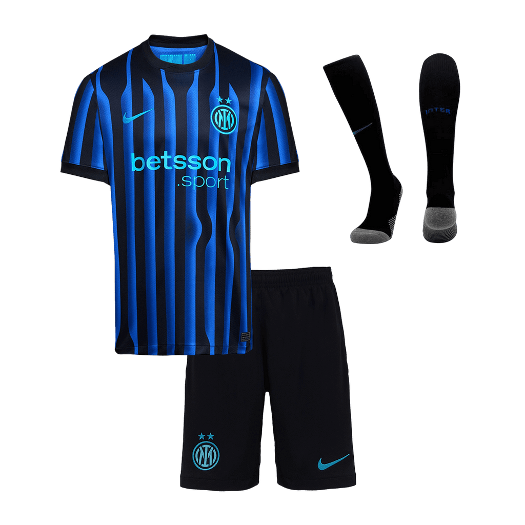 Inter Milan Domicile Maillot Kit 2025/26 Enfant Blue&Black