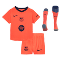 Barcelone Third Maillot Kit 2025/26 Junior Orange