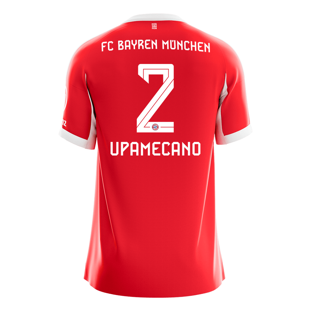 UPAMECANO #2 Munich Domicile Maillot 2025/26 Rouge - Super