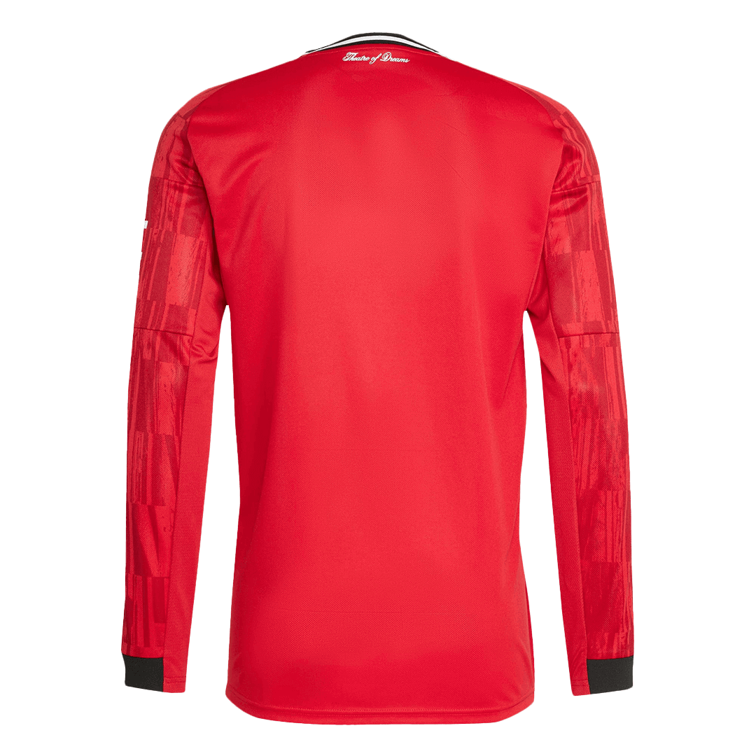 Manchester United Domicile Maillot Manches Longues 2025/26 Grande Taille