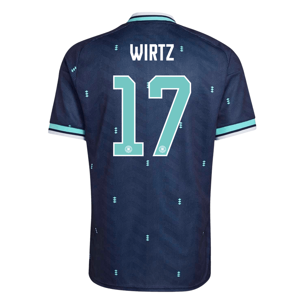 WIRTZ #17 Allemagne Extérieur Maillot - Coupe du Monde 2026 Bleu marine