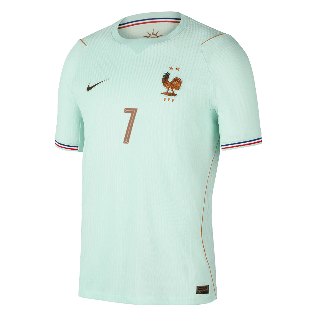 DEMBELE #7 France Extérieur Maillot - Coupe du Monde 2026 Vert Joueur
