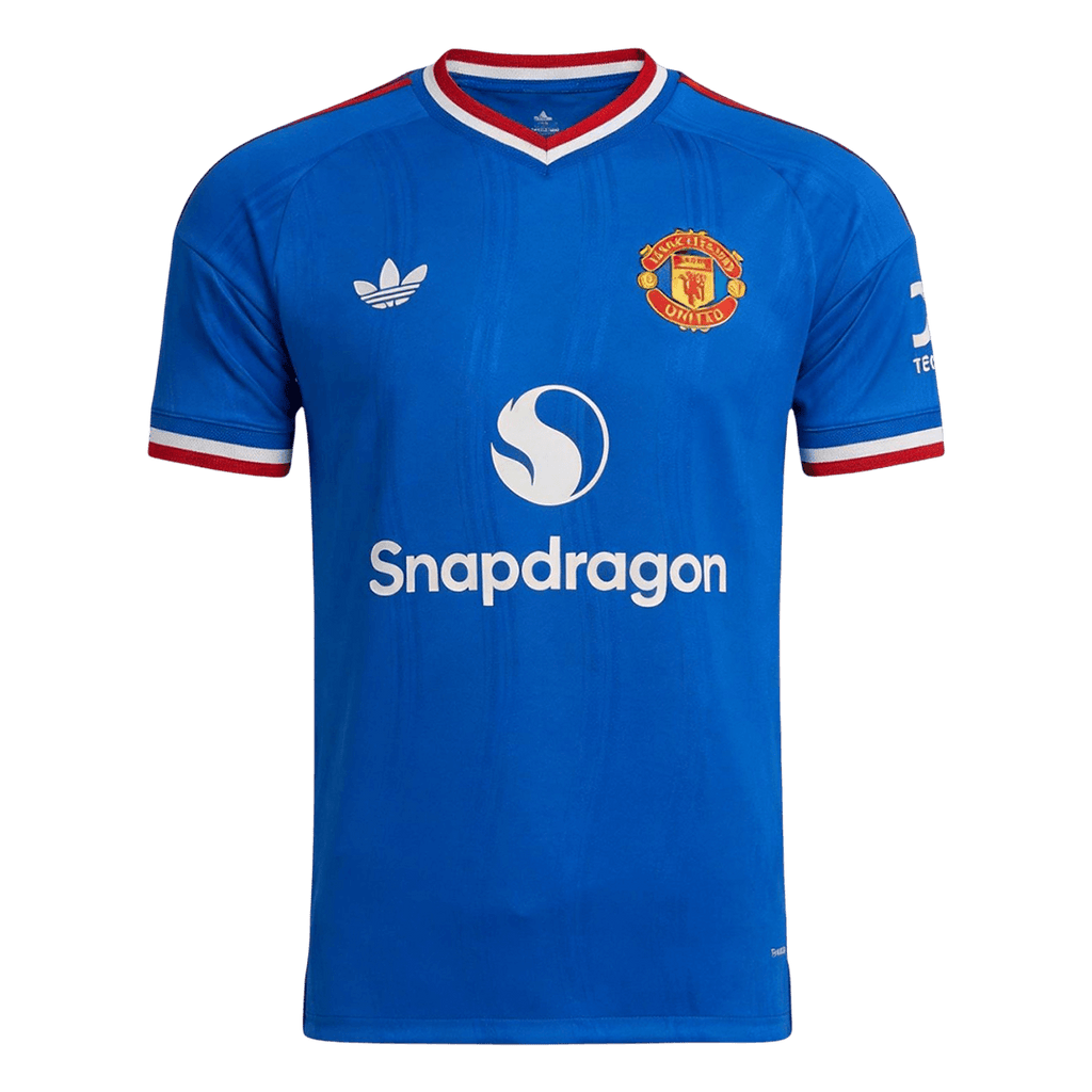 Manchester United Extérieur Maillot 2026/27 Bleu Joueur