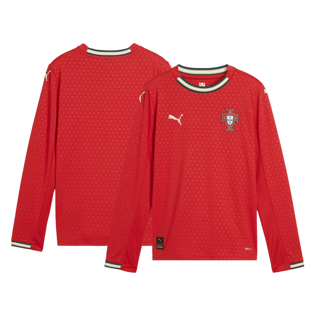 Portugal Domicile Maillot Manches Longues 2025 Grande Taille