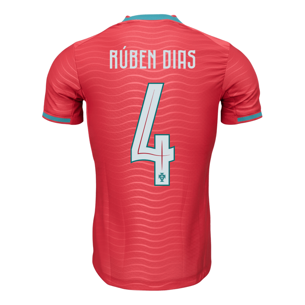 RÚBEN DIAS #4 Portugal Domicile Maillot - Coupe du Monde 2026 Rouge Joueur