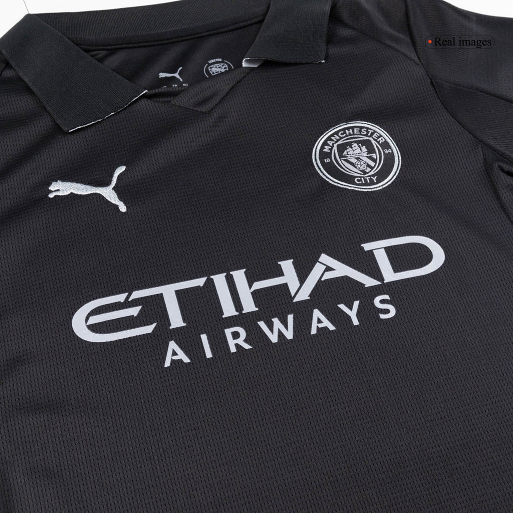 Vente Flash Manchester City Extérieur Maillot Kit 2025/26 Enfant Noir