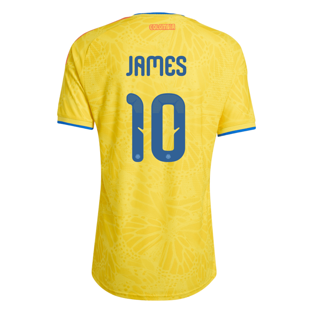 JAMES #10 Colombie Domicile Maillot Coupe du Monde 2026 Jaune Joueur