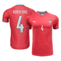 RÚBEN DIAS #4 Portugal Domicile Maillot - Coupe du Monde 2026 Rouge Joueur