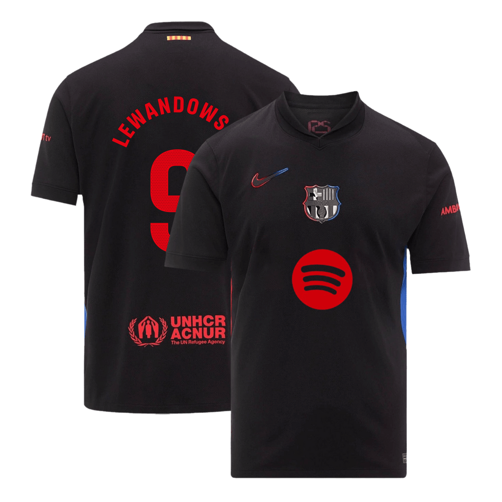 LEWANDOWSKI #9 Barcelone Extérieur Maillot 2024/25