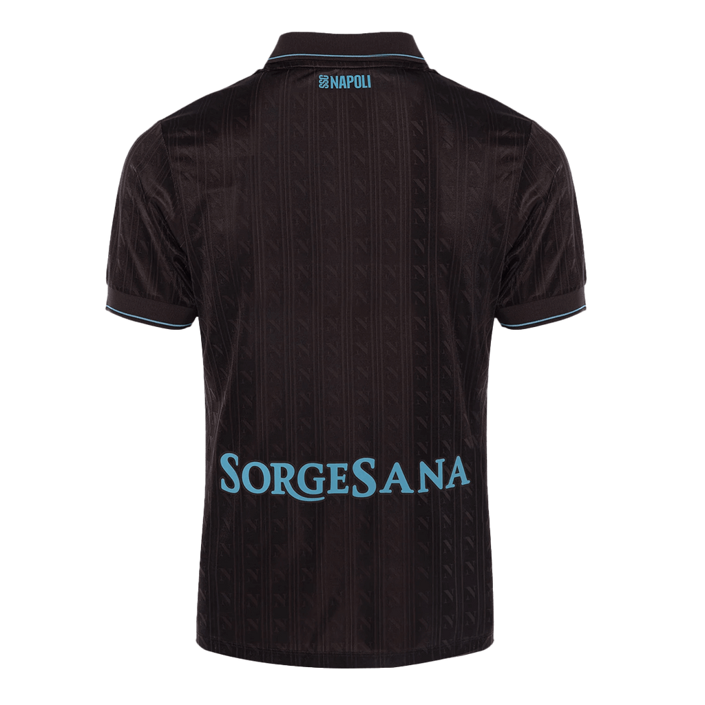 Naples Third Maillot 2025/26 Noir Authentique Grande Taille